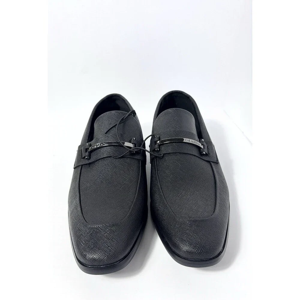 Calvin Klein Men’s Black Dress Loafers Slip-On Shoes Size 9.5 M 701 C26